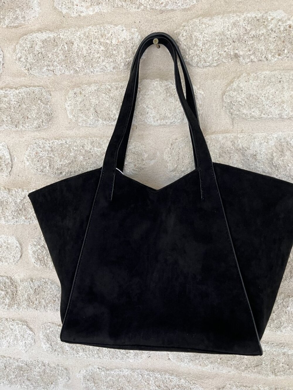 JW PEI Women's Kiana Tote Bag Black Faux Suede NWT - Picture 9 of 11